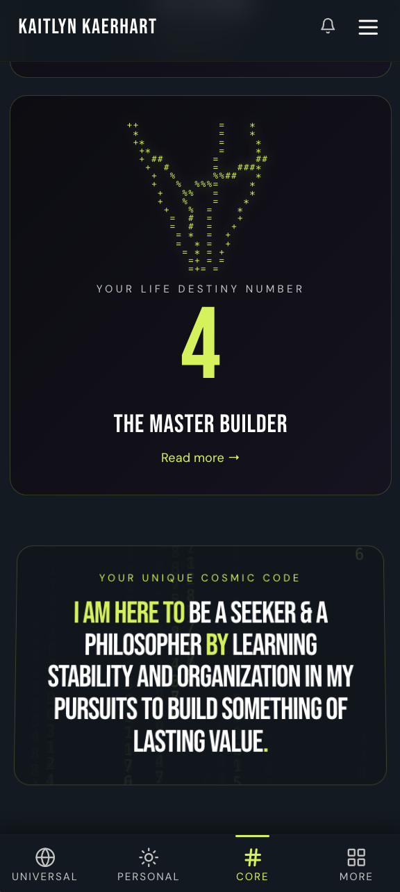 Client site homepage on mobile